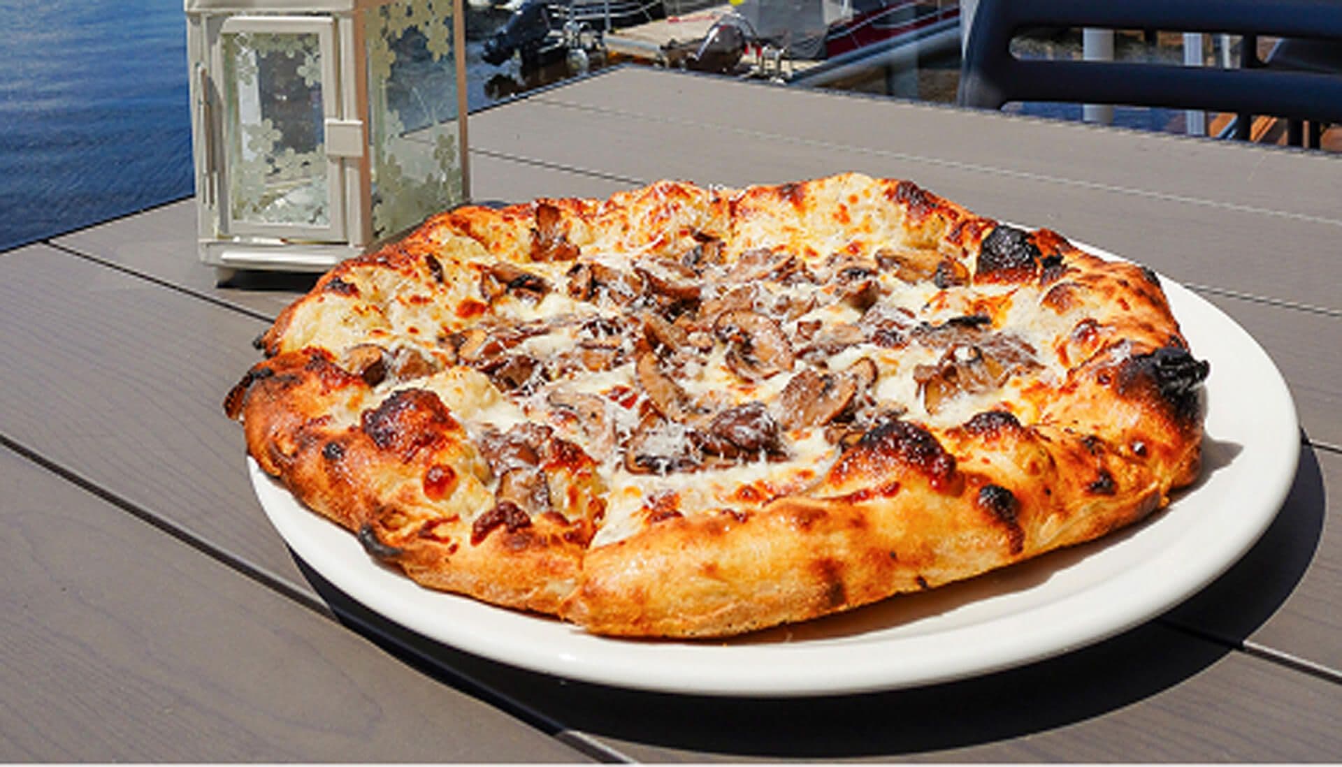 pizza on plate